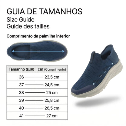 Sapatilha Conforto Mulher Slip-ins Azul Beppi-22075720