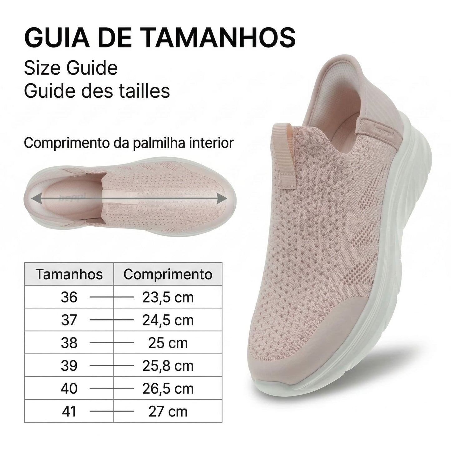 Sapatilha Conforto Mulher Slip-ins Rosa Beppi-2207572