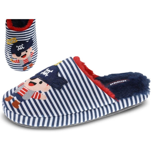 Zapatilla de interior juvenil azul Beppi-2208010