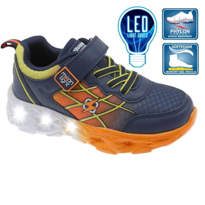Sapatilha Luzes Infantil Azul Beppi-2212020