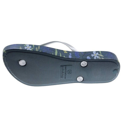 Chinelo Meter Dedo Mulher Prata Beppi-2213491