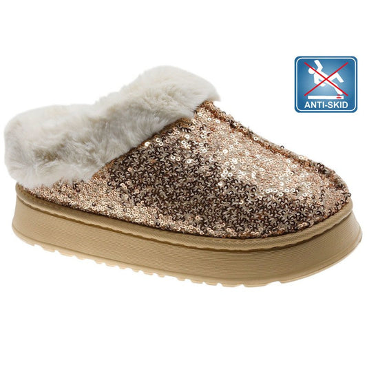 Chinelo Interior Mulher Dourado Beppi-2214461