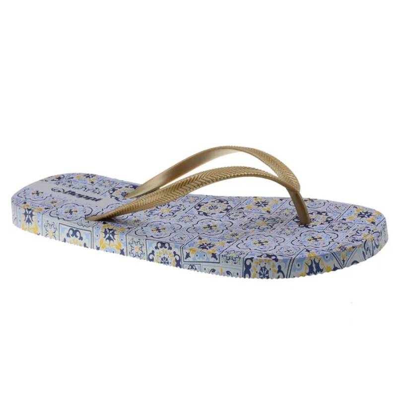 Chinelo Meter Dedo Mulher Dourado Beppi-2222132