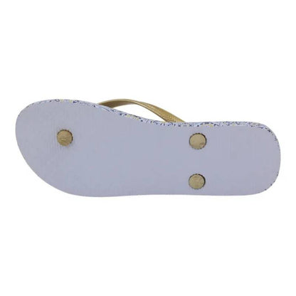 Chinelo Meter Dedo Mulher Dourado Beppi-2222132
