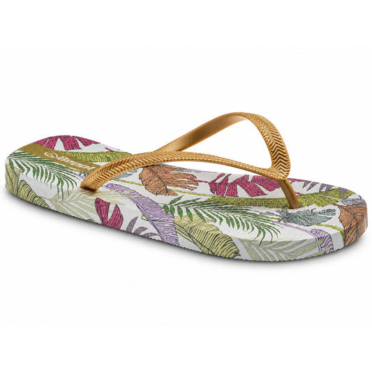 Chinelo Meter Dedo Mulher Dourado Beppi-2222152