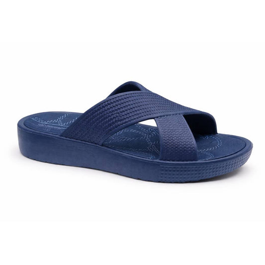 Chinelo Com Cunha Mulher Azul Beppi-2222200