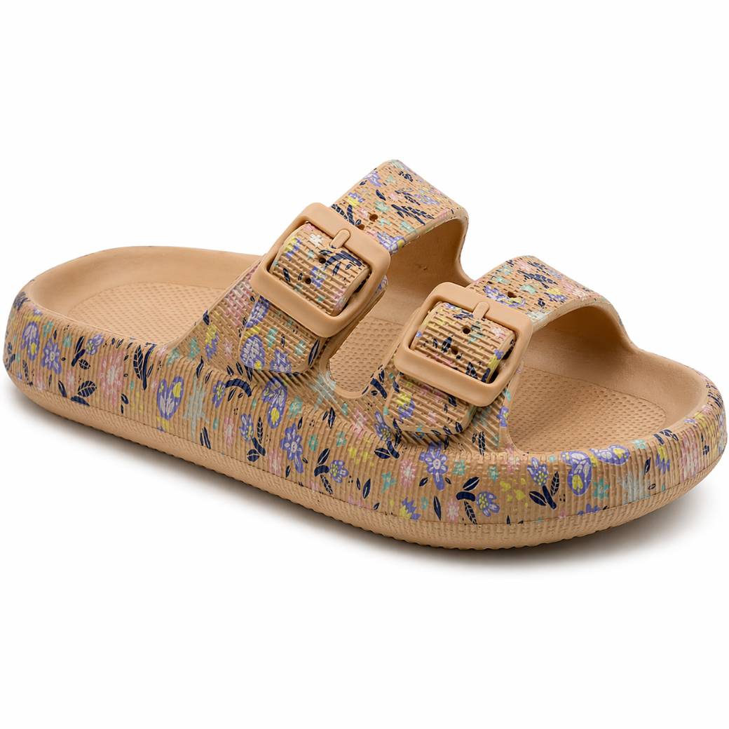 Chinelo Nuvem Mulher Bege Beppi-2222271