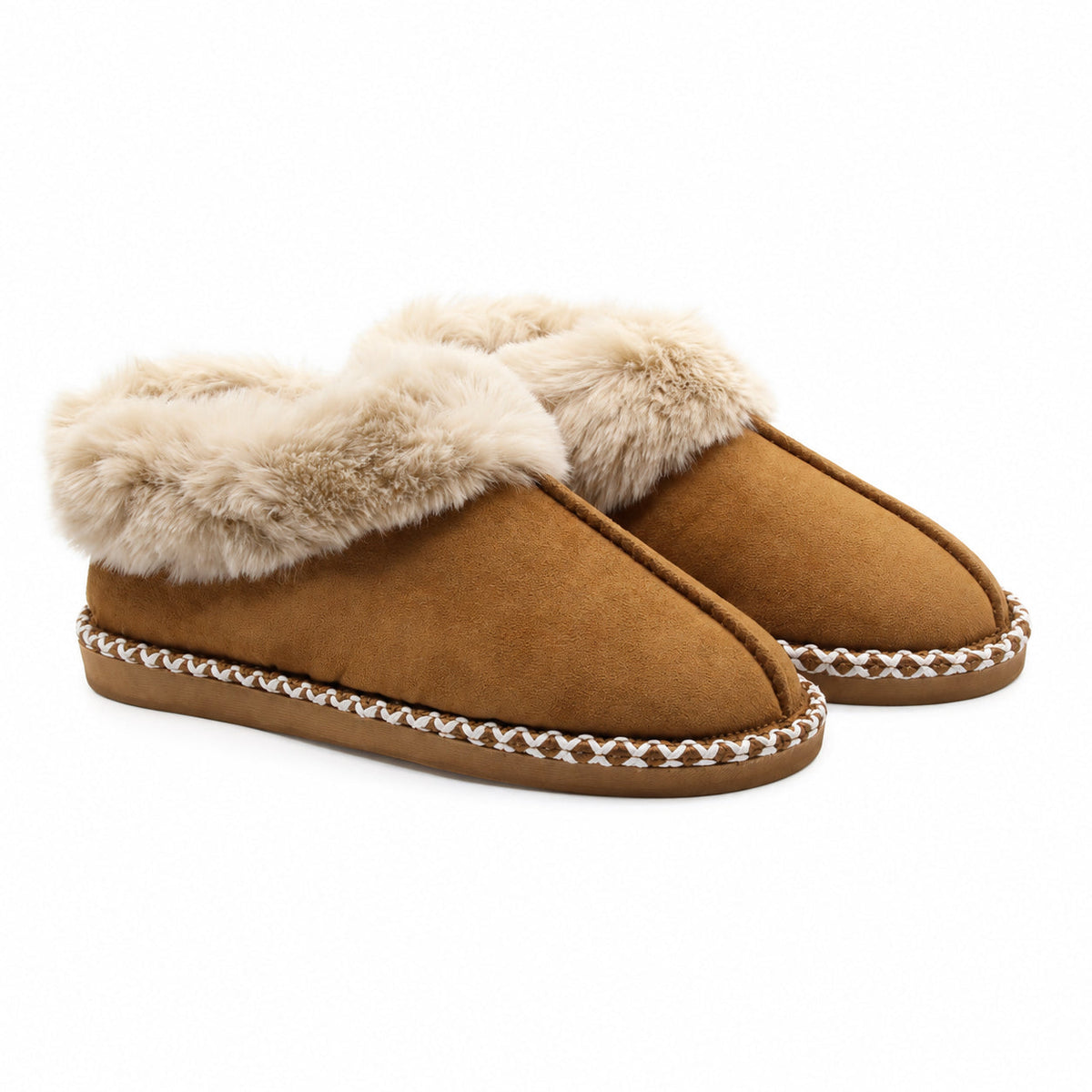 Pantufas Mulher Beppi Castanha Forro Macio Antiderrapantes referência 2225190 — fotografia 1