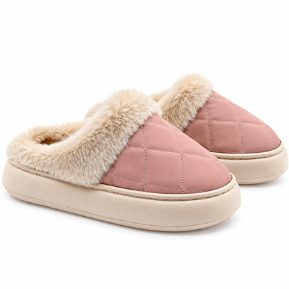 Chinelos de Interior para Mulher Beppi Rosa com Forro Quente 2225331