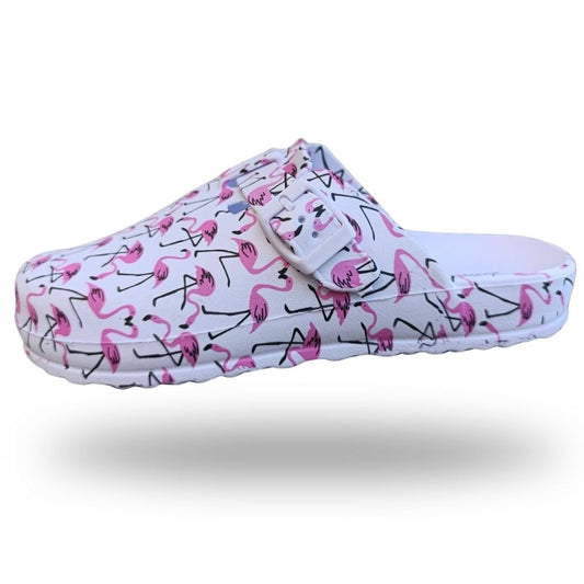 Zuecos Confort Mujer Blanco Linea7-2698p