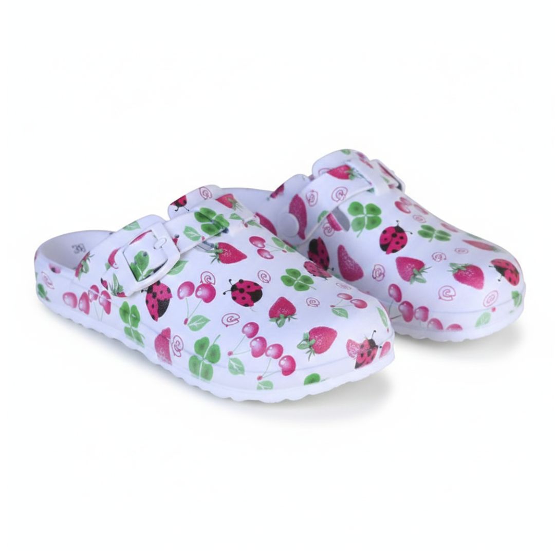 Zuecos Confort Mujer Blanco Linea7-2698j