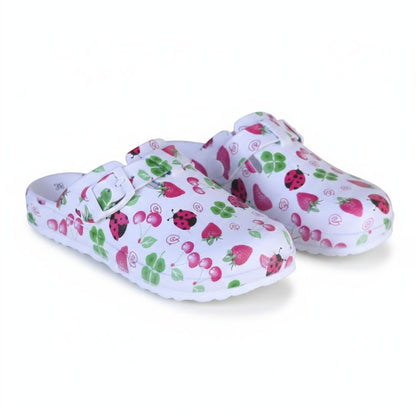 Zuecos Confort Mujer Blanco Linea7-2698j