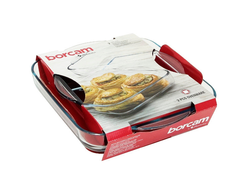 Assadeiras Quad. J.2 24cm E 22cm Borcam Branco -8693357192928