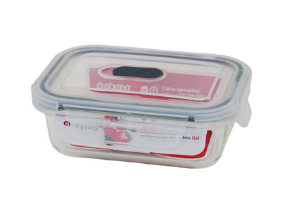 Caixa Hermetica Rectangular Gil 640ml Vidro Otyma-5605169071776