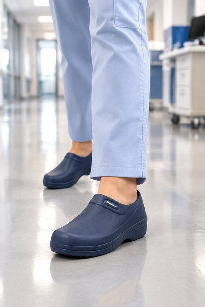 Socas Conforto Mulher Azul Beppi vista lateral