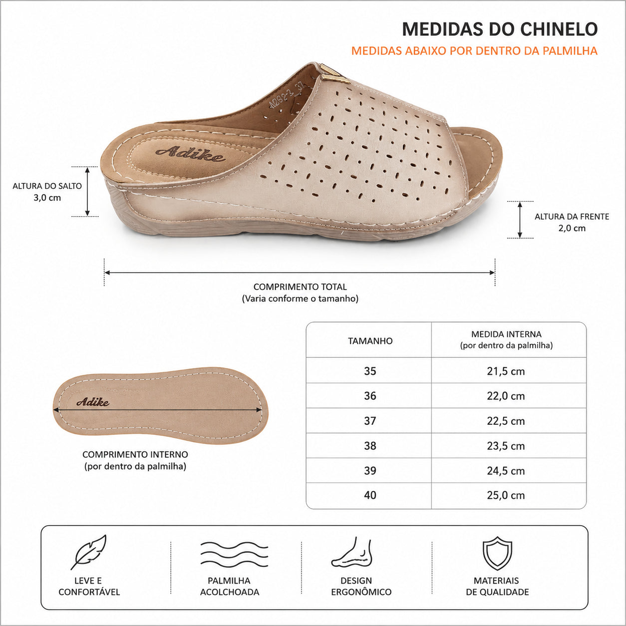 Chinelo Conforto Mulher Bege Beppi-a2492bg