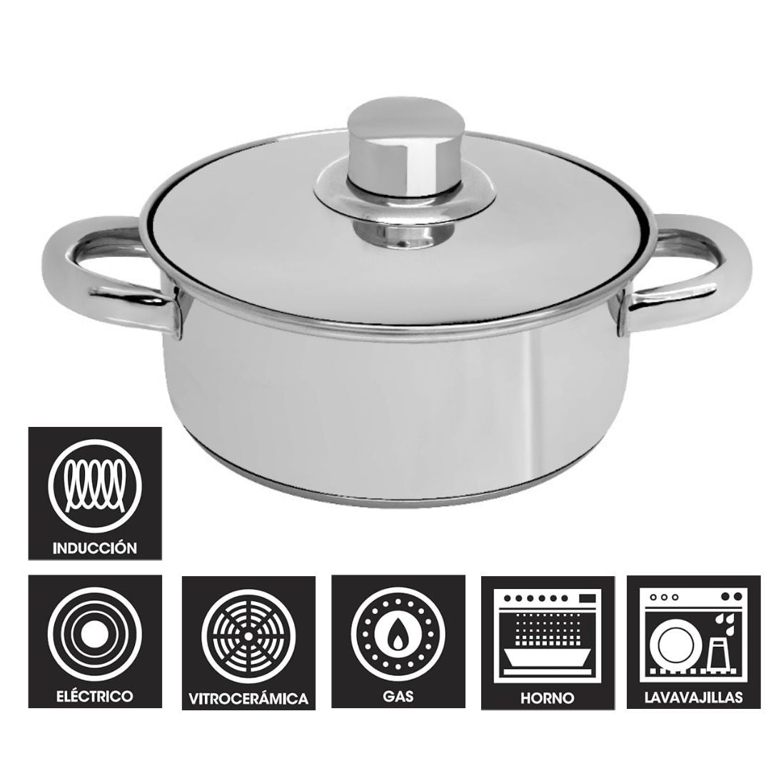 Caçarola Hoyca Durum Nº16 Em Aço Inoxidável -56051690cd