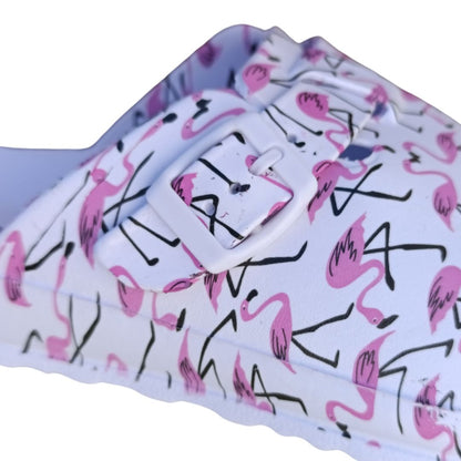 Zuecos Confort Mujer Blanco Linea7-2698p