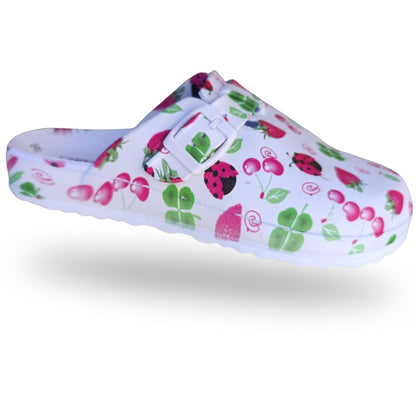 Zuecos Confort Mujer Blanco Linea7-2698j