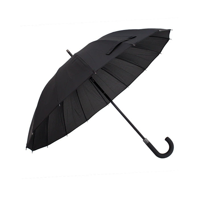 Guarda-Chuva Automático 1,22m | 16 Varas Anti-Vento CVT086 Preto- Chussol