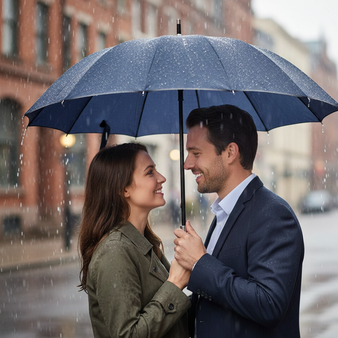 Guarda-Chuva Automático 1,10m | 16 Varas Anti-Vento Chussol | Azul