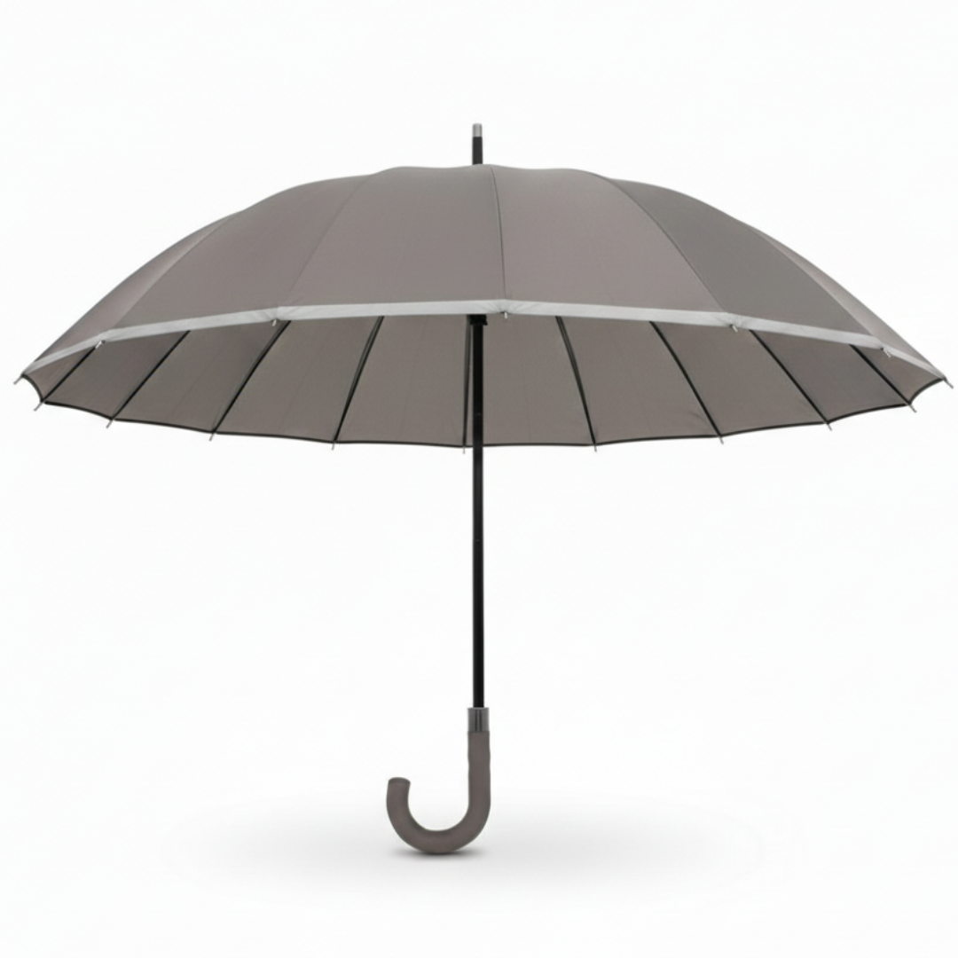 Guarda-Chuva Automático 1,10m | 16 Varas Anti-Vento Chussol | Cinza