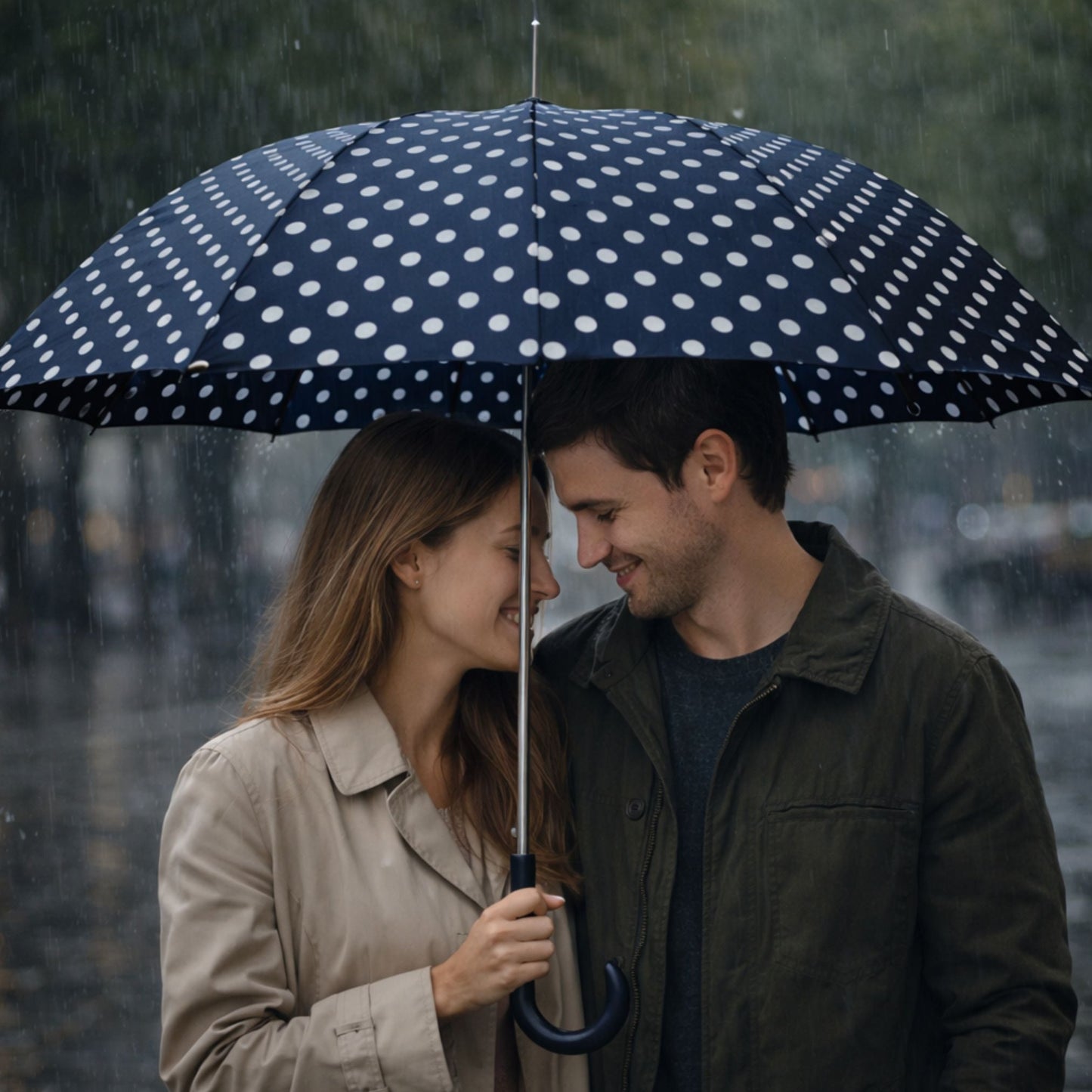 Guarda-Chuva Automático 1,10m | 12 Varas Anti-Vento Chussol | Azul