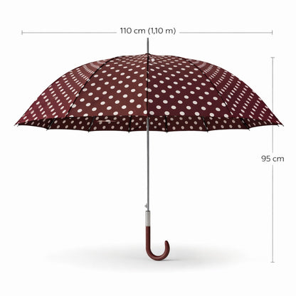 Guarda-Chuva Automático 1,10m | 12 Varas Anti-Vento Chussol | Bordaux