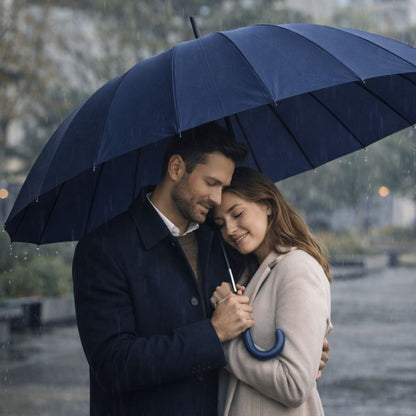 Guarda-Chuva Automático 1,10m | 16 Varas Anti-Vento Chussol | Azul