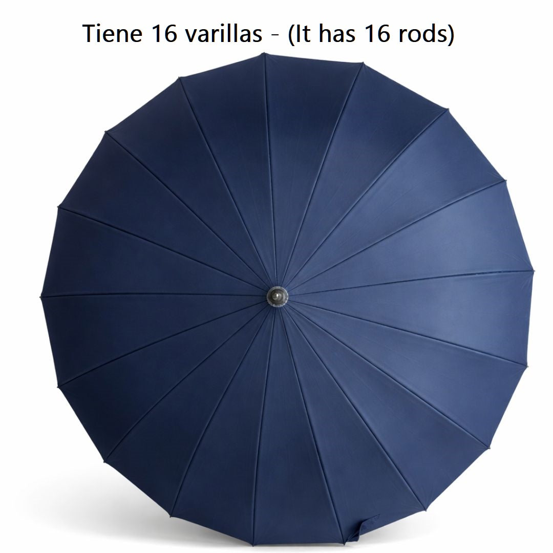 Guarda-Chuva Automático 1,10m | 16 Varas Anti-Vento Chussol | Azul