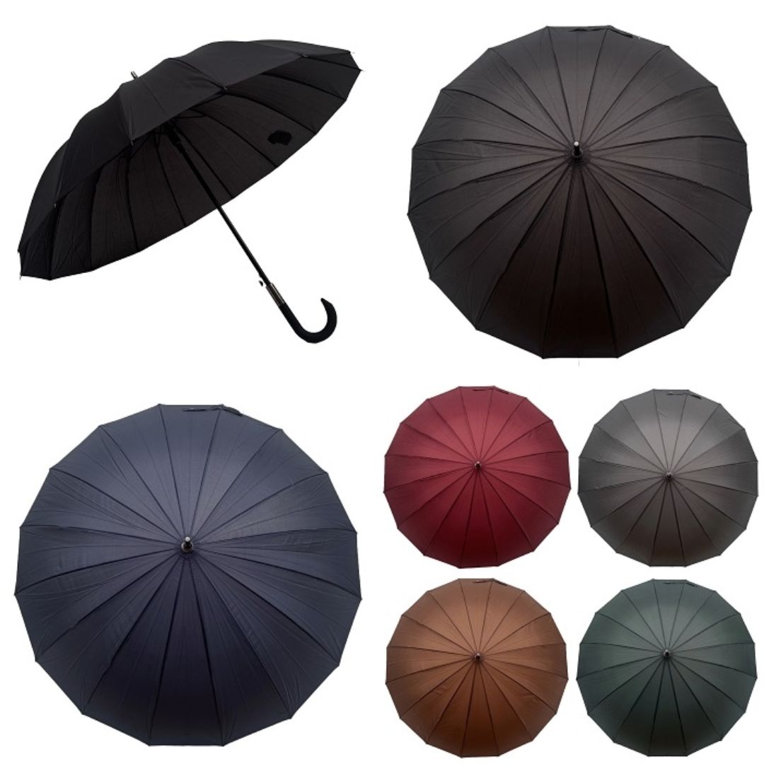 Guarda-Chuva Automático 1,10m | 16 Varas Anti-Vento Chussol | Azul