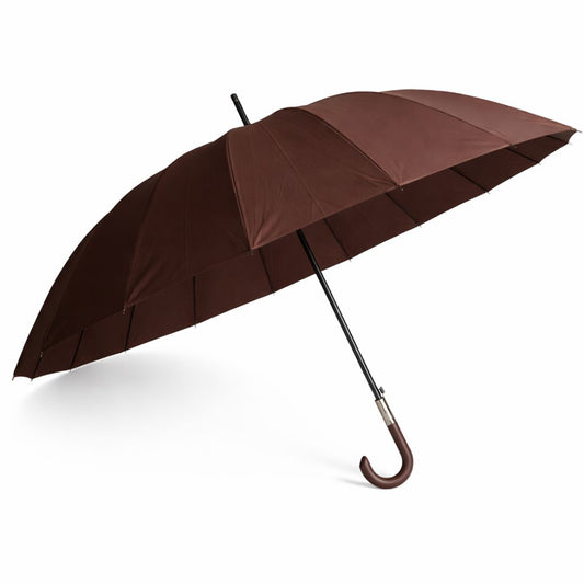 Guarda-Chuva Automático 1,10m | 16 Varas Anti-Vento Chussol | Castanho