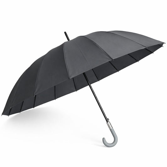 Guarda-Chuva Automático 1,10m | 16 Varas Anti-Vento Chussol | Cinza