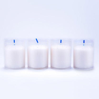 Círio Recarga Pack 4 Branco 6,3 cm (4 unidades)