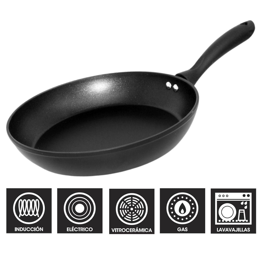 Frigideira Antiaderente Otyma Bari Preta -560516906sb