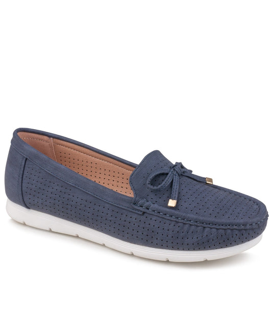 Zapatos de piel azul marino para mujer Lapierce®-2151sn1240m
